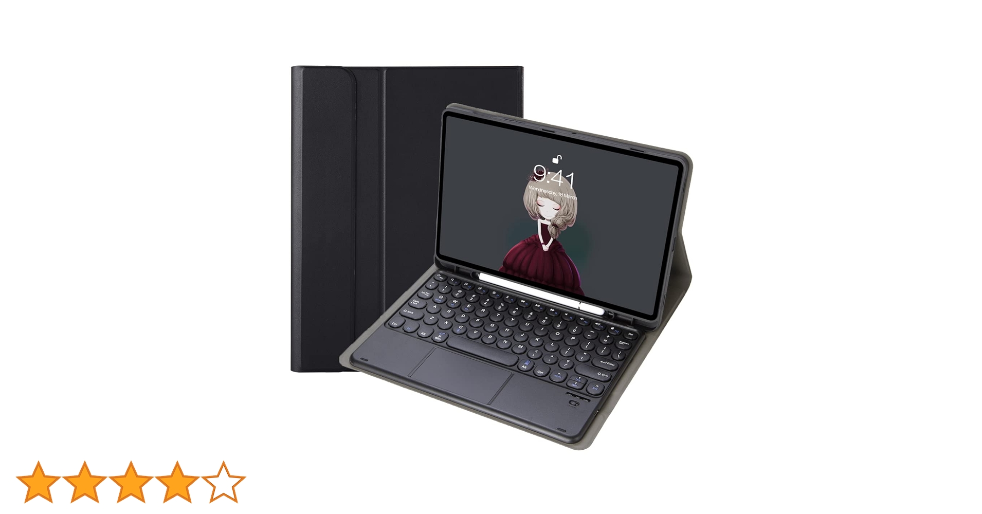 Novo tablet iPad 10.2, com teclado sem fio Bluetooth/capa de